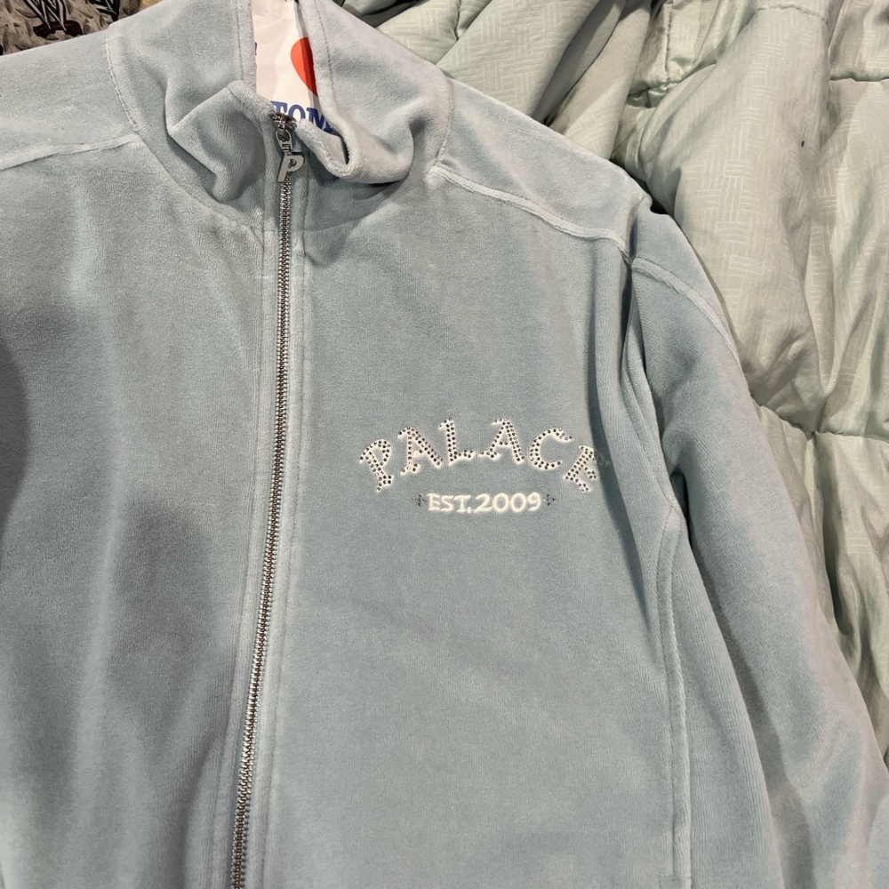 PALACE Soft Blue Zip-Up Jacket